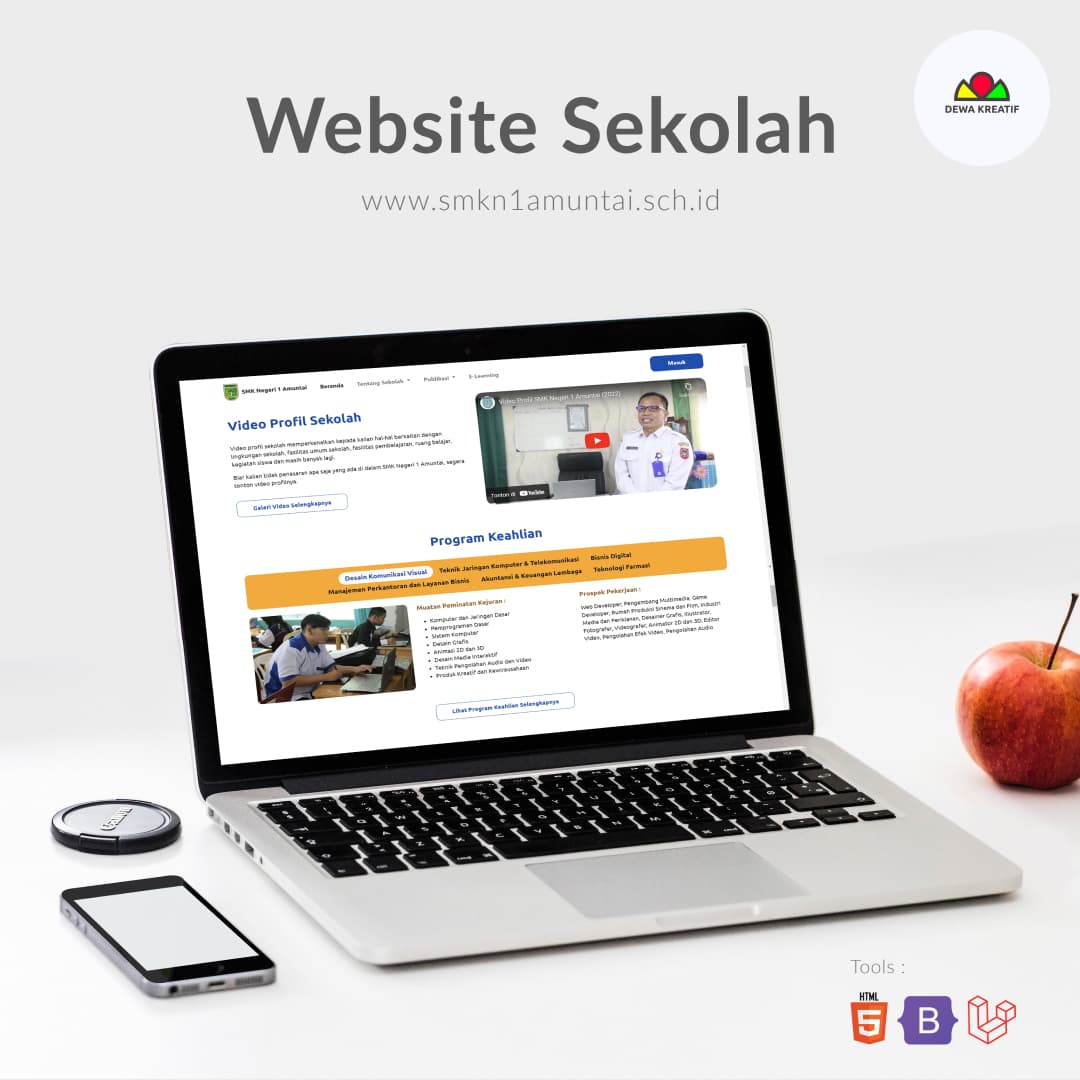 Website Sekolah - SMK Negeri 1 Amuntai
